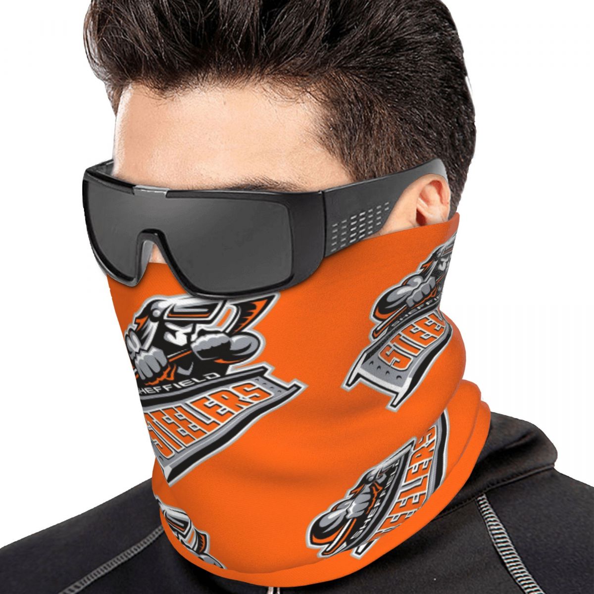 Neck Gaiter Face Cover - Sheffield Steelers Bandana-Halsbedeckung, bedruckte Wickelmaske, Schal,