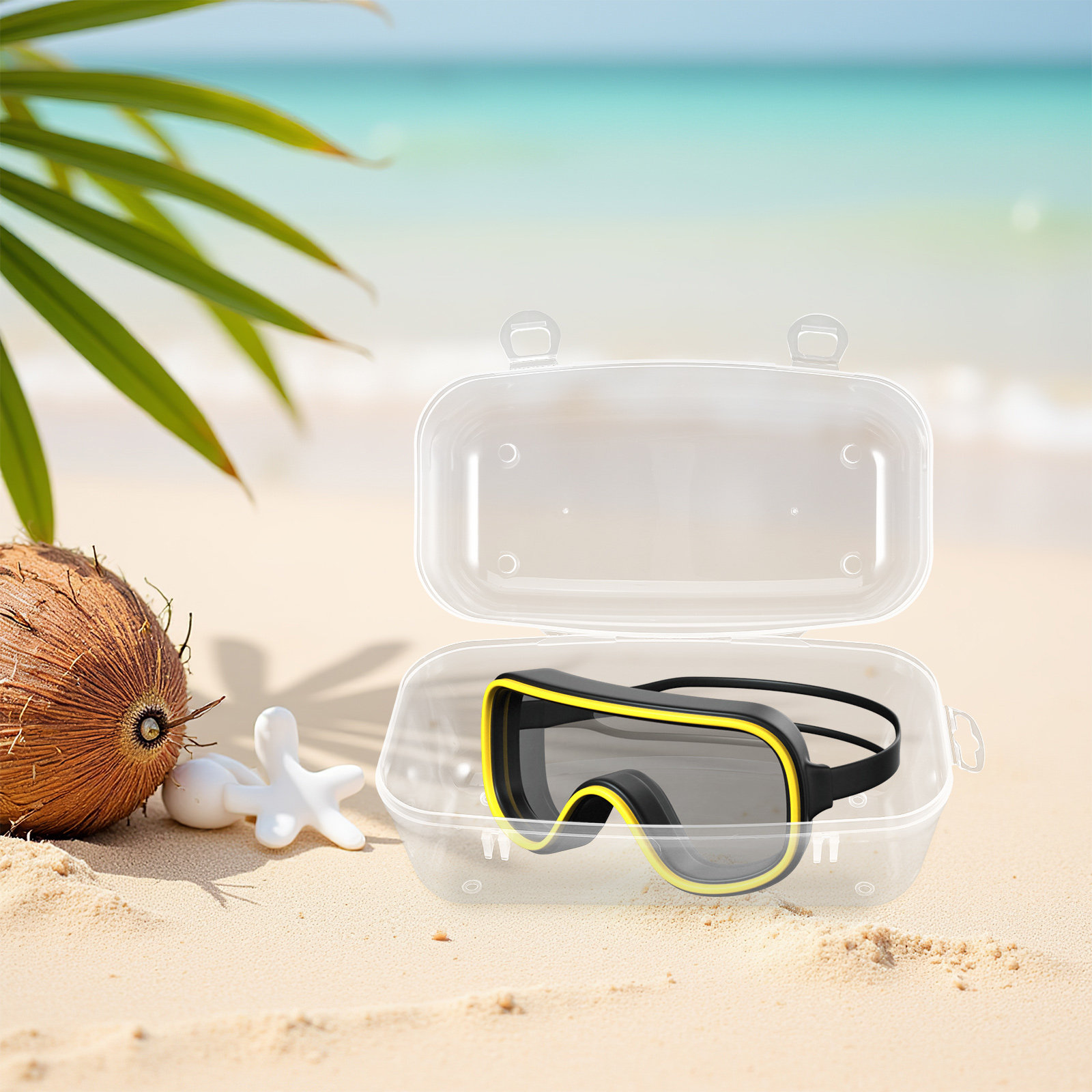 Mask Case Hard Shell - Schutzhülle für Tauchmasken, Hartschale, wasserdicht, tragbar,