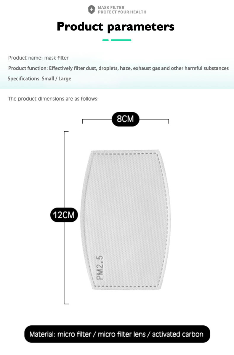 PM2.5-Maskenfilter, leicht, ko – Pm2.5 Filter Insert Bewertung und Preis