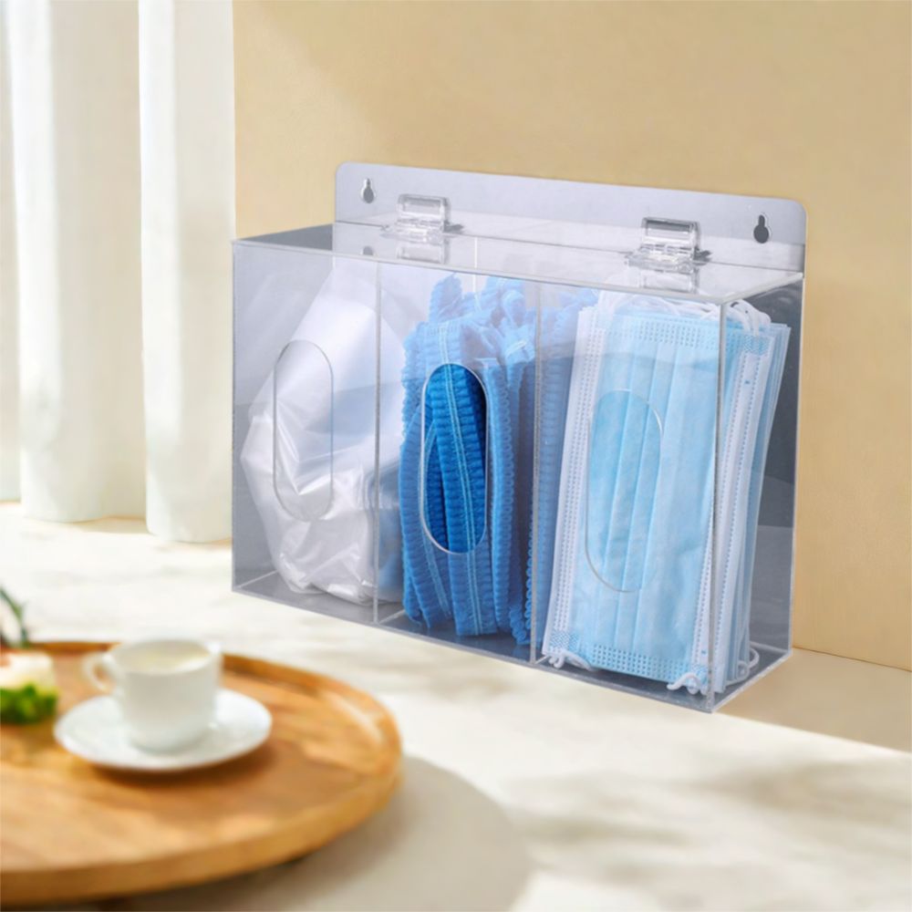 1/2/3 Fächer Acryl-Handschuhha – Face Mask Storage Box Bewertung und Preis