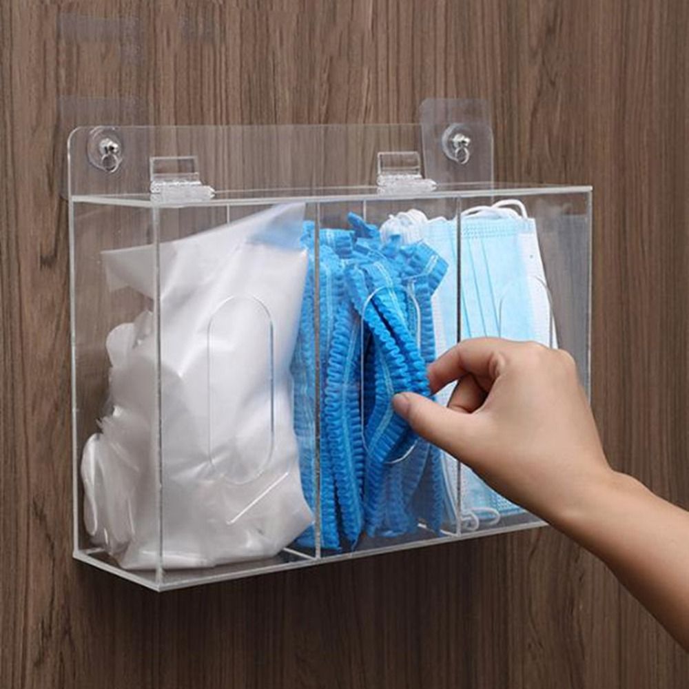 1/2/3 Fächer Acryl-Handschuhha – Face Mask Storage Box Bewertung und Preis