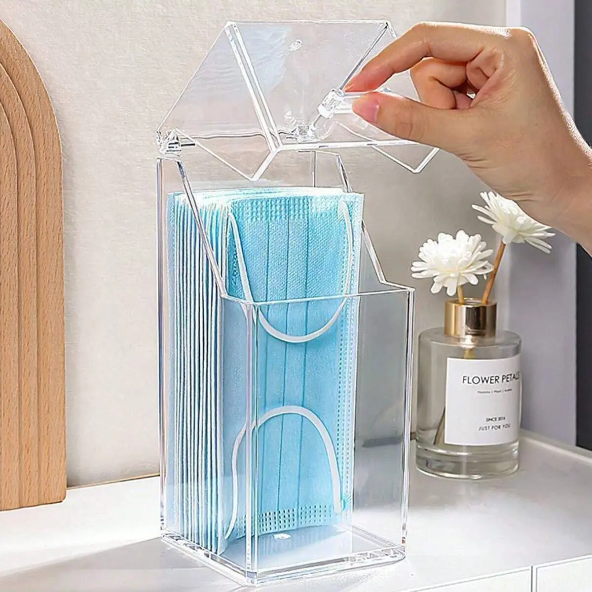 1/2 Stück transparente Masken- – Face Mask Storage Box Bewertung und Preis