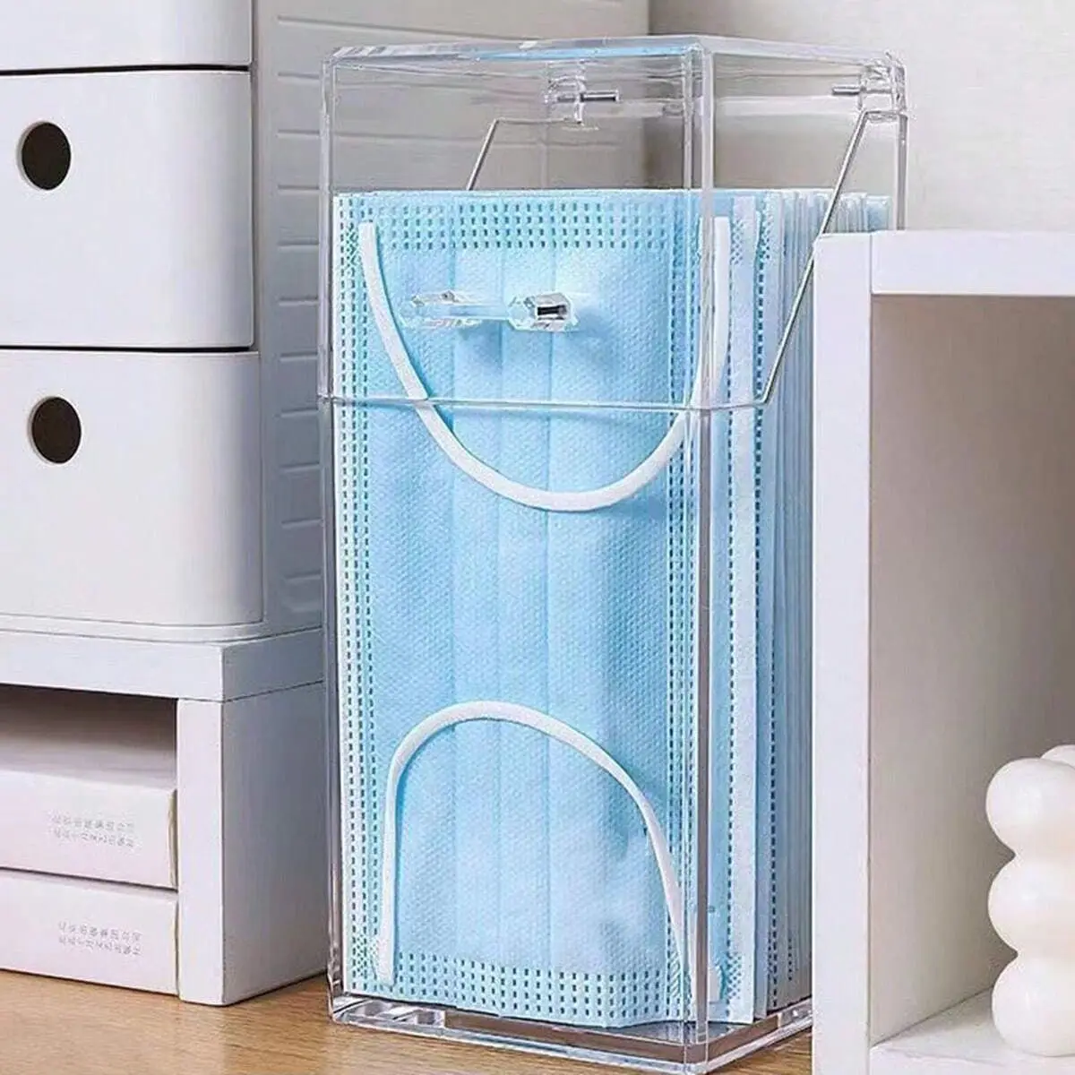 1/2 Stück transparente Masken- – Face Mask Storage Box Bewertung und Preis