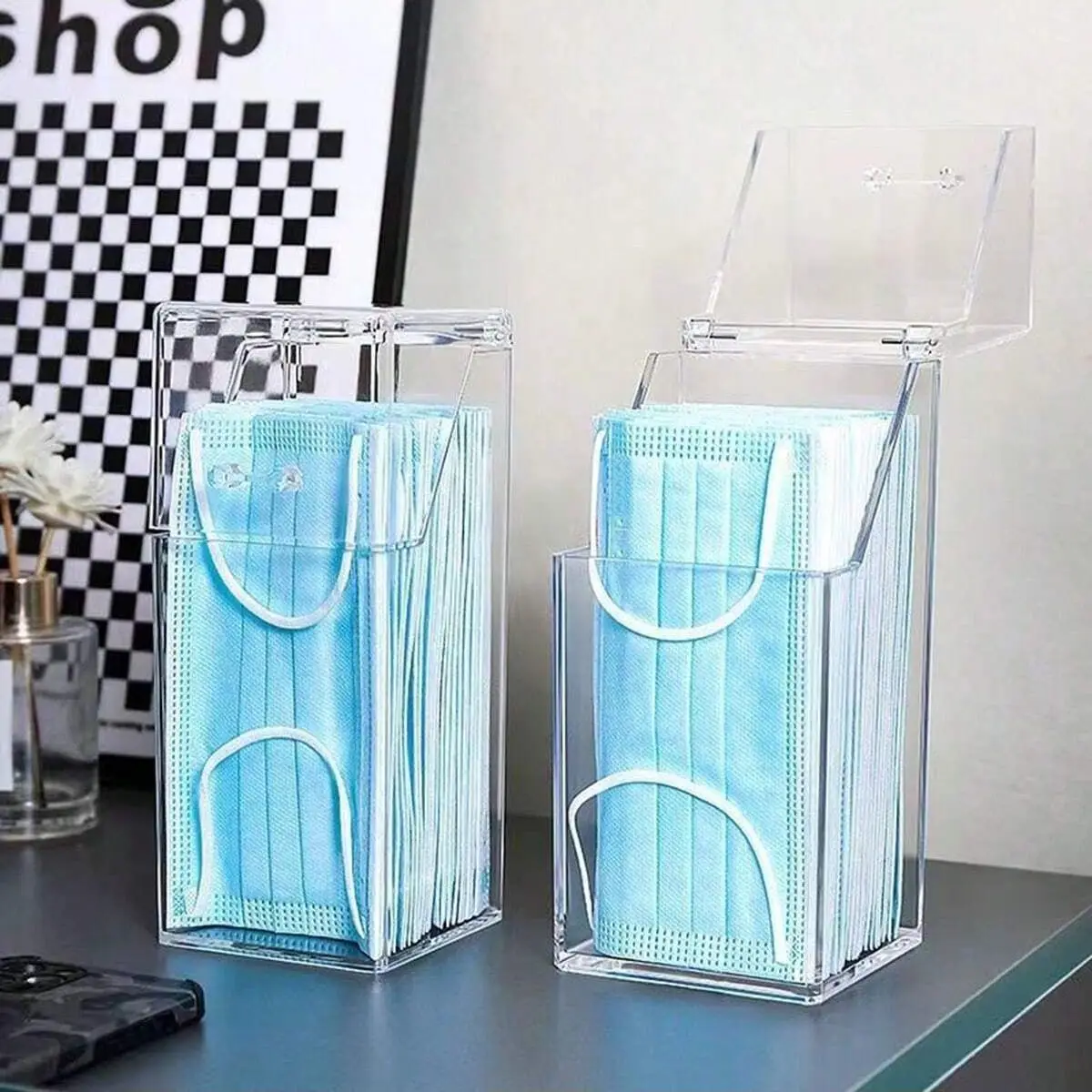 1/2 Stück transparente Masken- – Face Mask Storage Box Bewertung und Preis